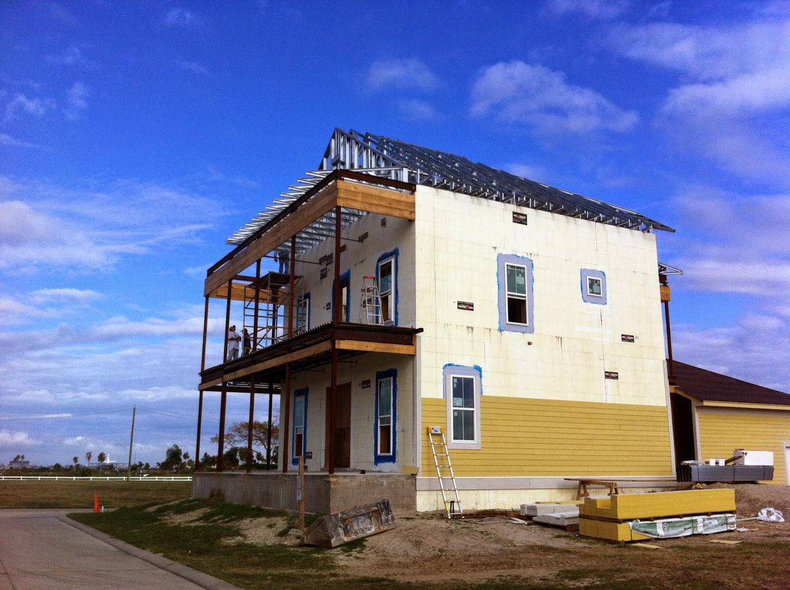 ICF house roof dormers and house siding