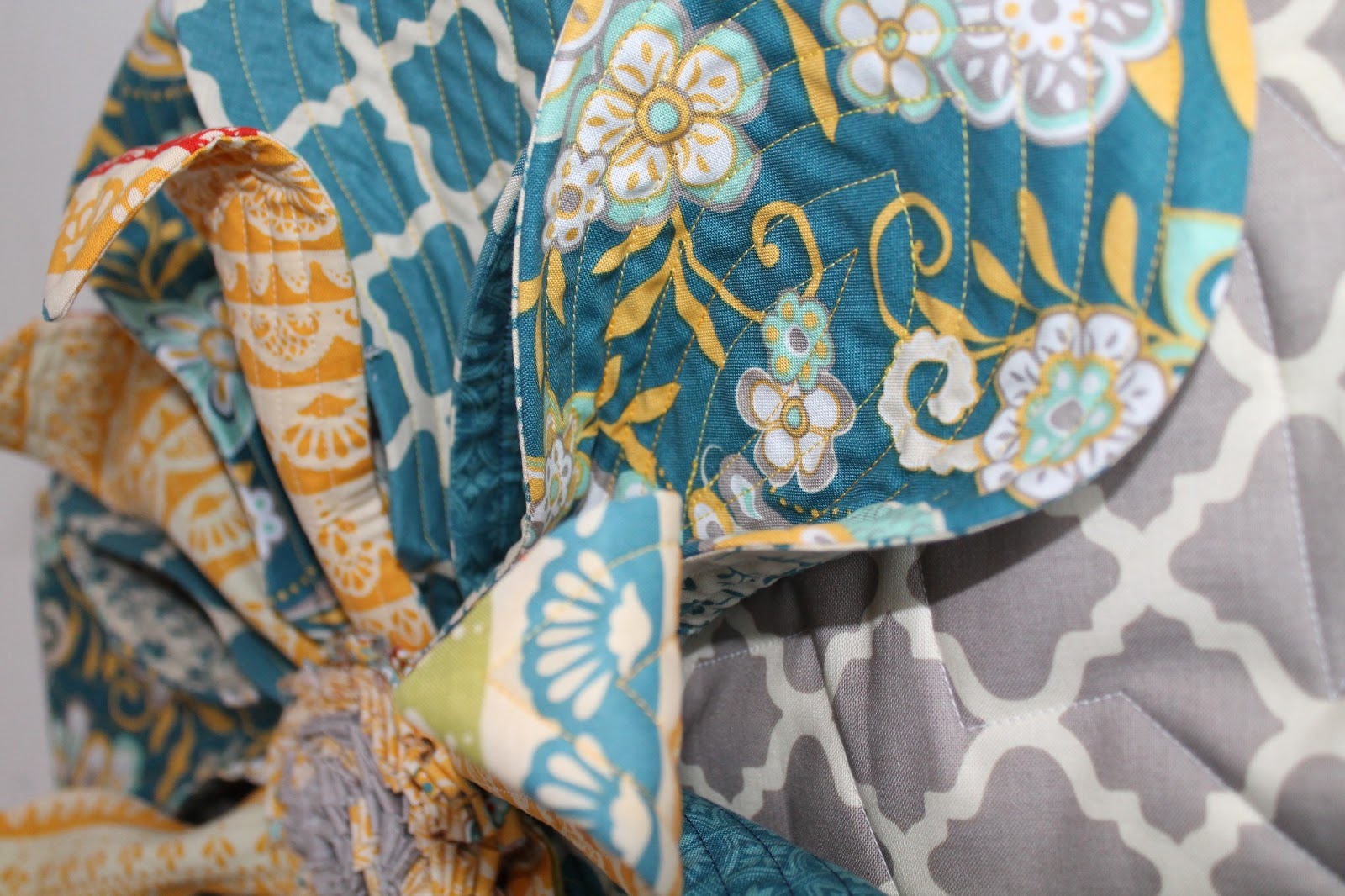 Jackie's Art Quilts Another 3D Flower Quilt