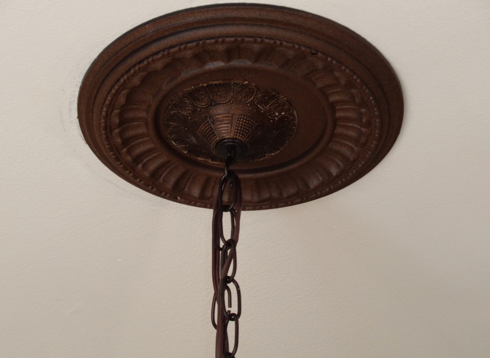 The Quaint Sanctuary { Vintage Swag Chandelier Update }