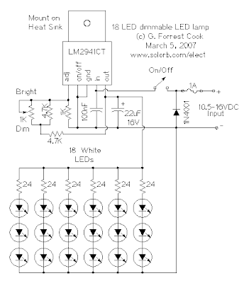 18 LED Dimmable LED Lamp