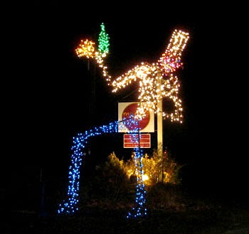 The Chef Lighted giant sculptre of a Chef