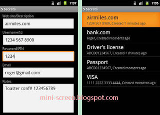 Free Secrets for Android Application: Manage Paswords