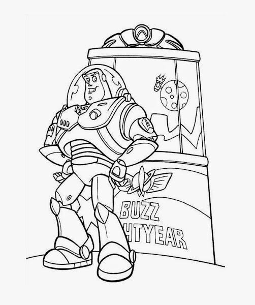 Toy Story Buzz Lightyear Coloring Pages