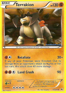 Terrakion Pokemon Card Noble Victories Set