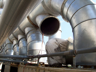 Industrial cleaning of exhaust ductwork.