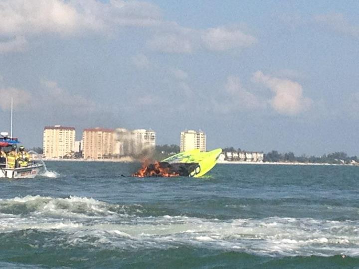 The Marine Installer's Rant Miss Geico offshore racing boat catches fire