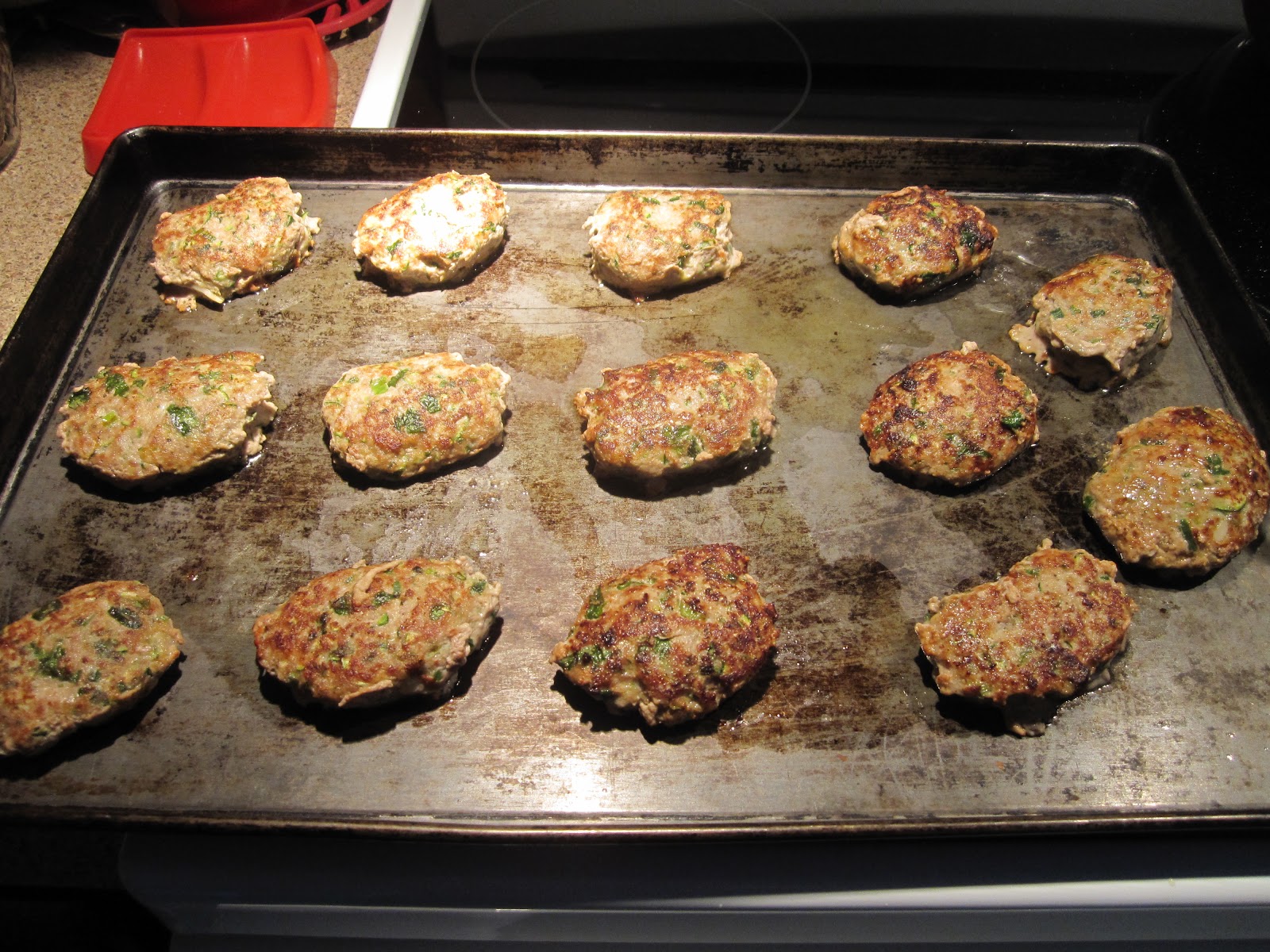 Sarah with an H Turkey and Zucchini Burgers with Green Onion and Cumin