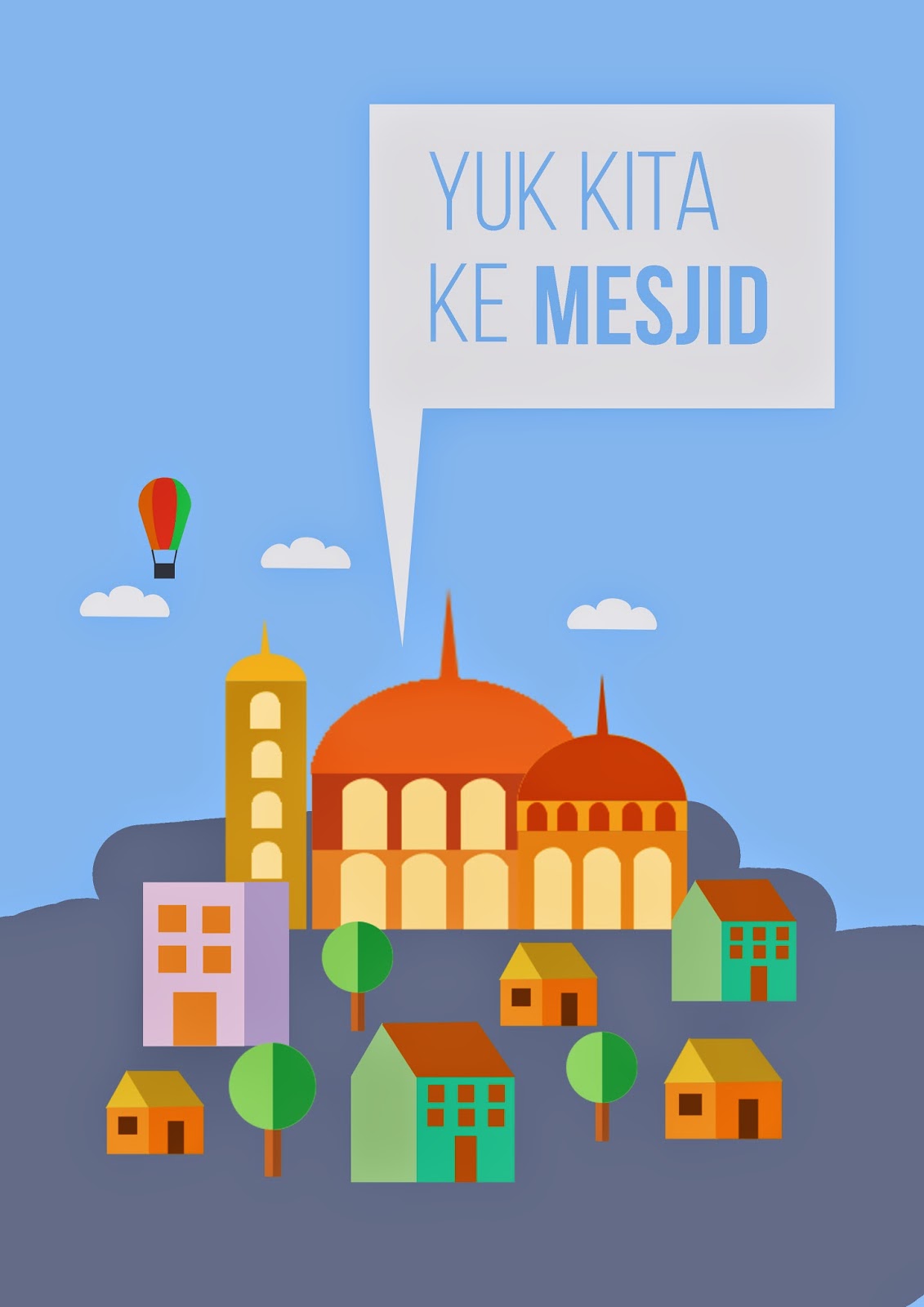 Membuat Poster Kartun | tutorial to create a poster design with flat design style Membuat Poster Kartun | tutorial to create a poster design with flat design style