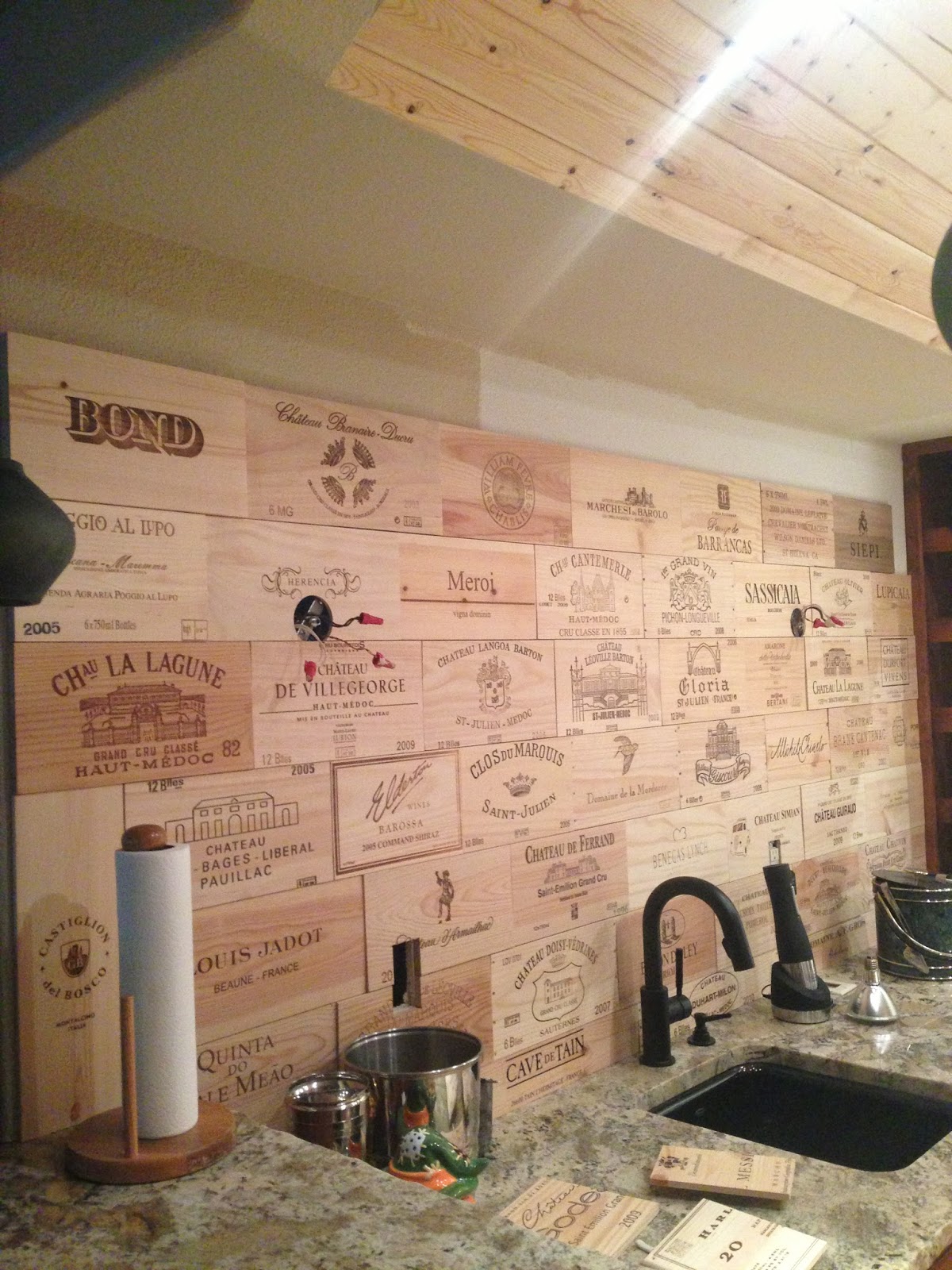 Wooden Wine Boxes & Wine Crates The 10 Best Wooden Wine Crate Panel Walls