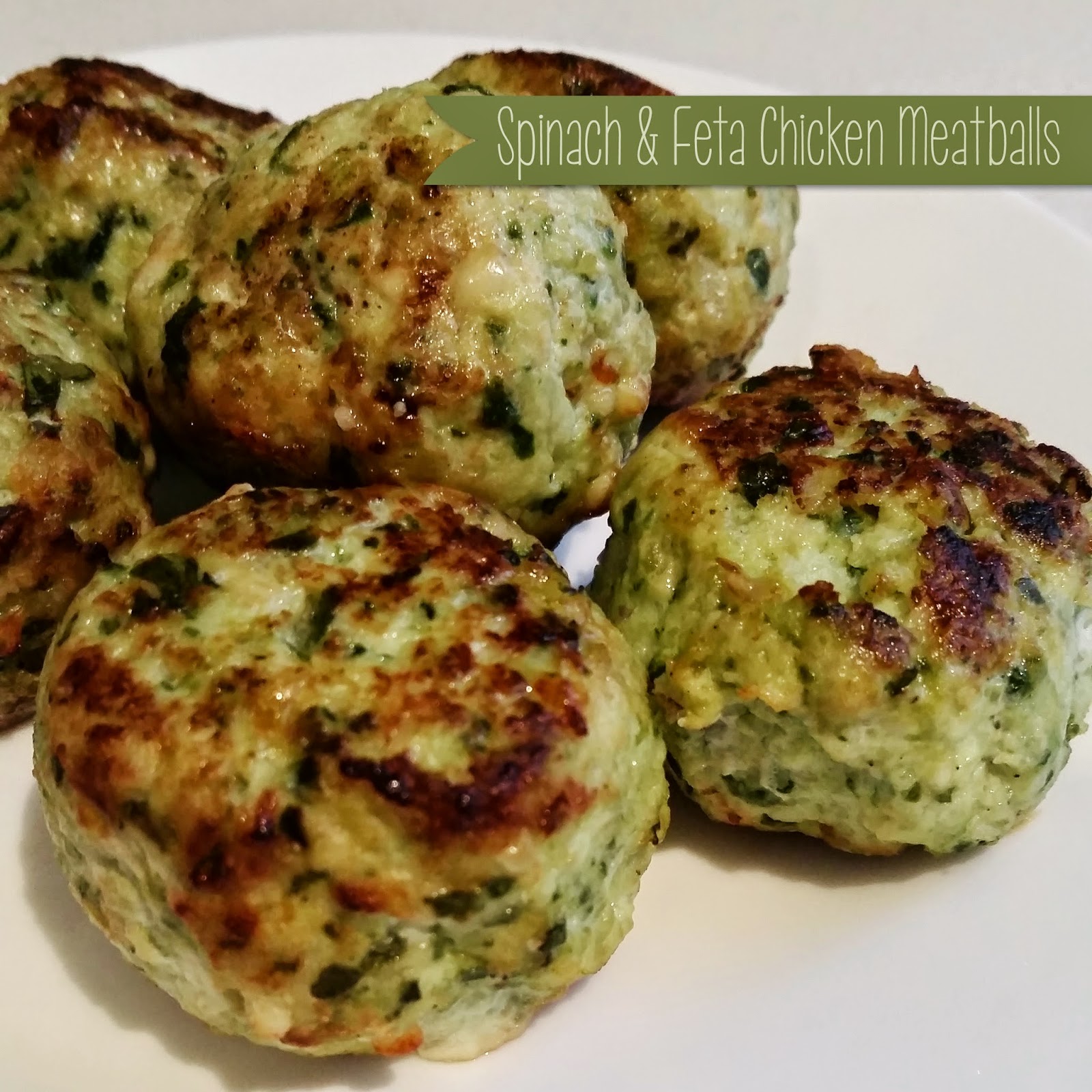 A Little Bit Of Homemade Heaven Spinach & Feta Chicken Meatballs