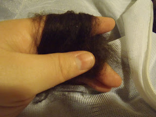 raw alpaca fiber