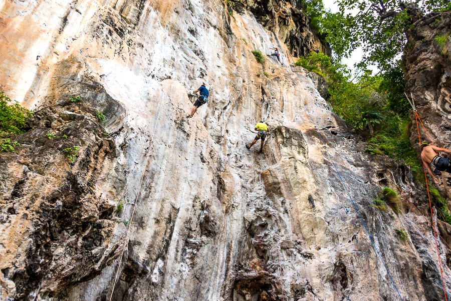 Railay. Rock climbing