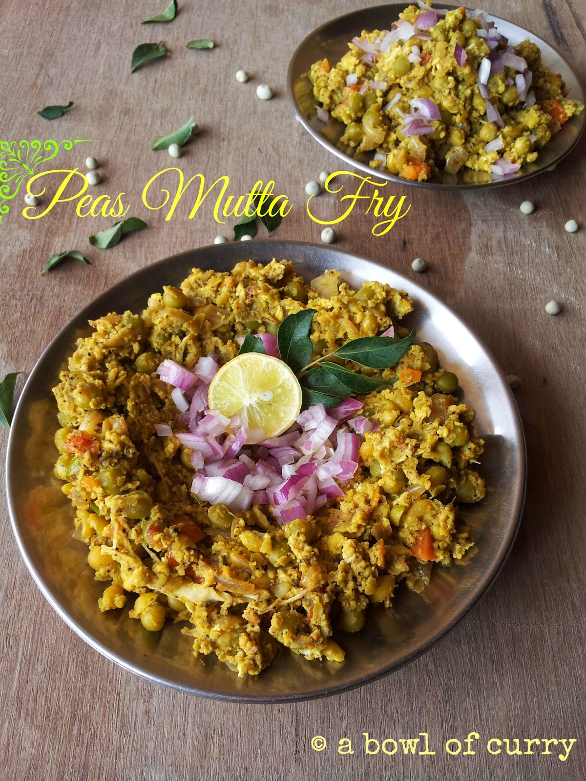 A Bowl Of Curry Peas Mutta Fry A Kozhikode Street Food