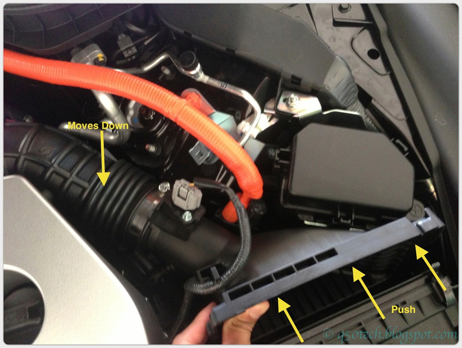 Infiniti Q50 Technical & Operational Blog Installing K&N Drop in Air