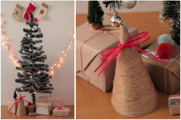 manualidades de navidad arbolito de pitilla de cañamo manualidades de navidad arbolito de pitilla de cañamo