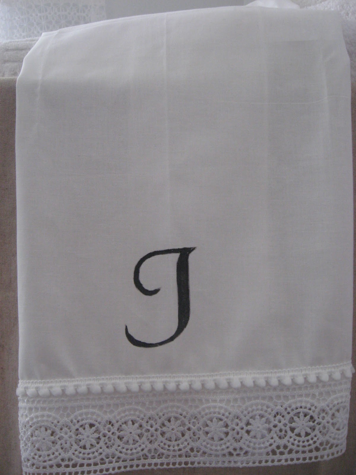 Paper Hand Towels With Initial