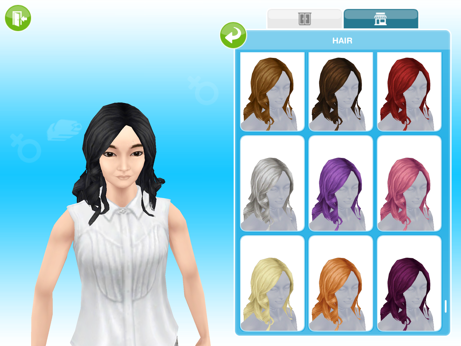 The Sims FreePlay - Try a new style! #longhairdontcare