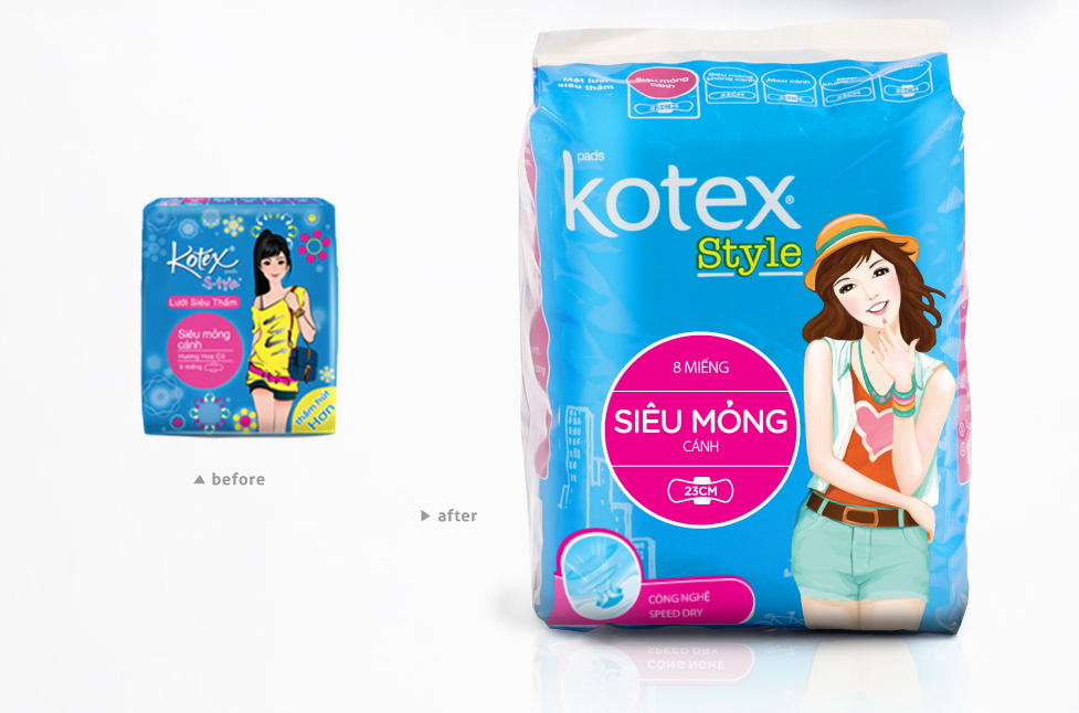 Kotex (Redesigned) on Packaging of the World Creative Package Design Gallery