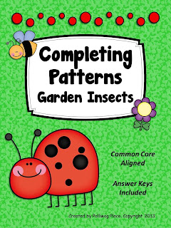 Completing Patterns Activity Set by Polliwog Place