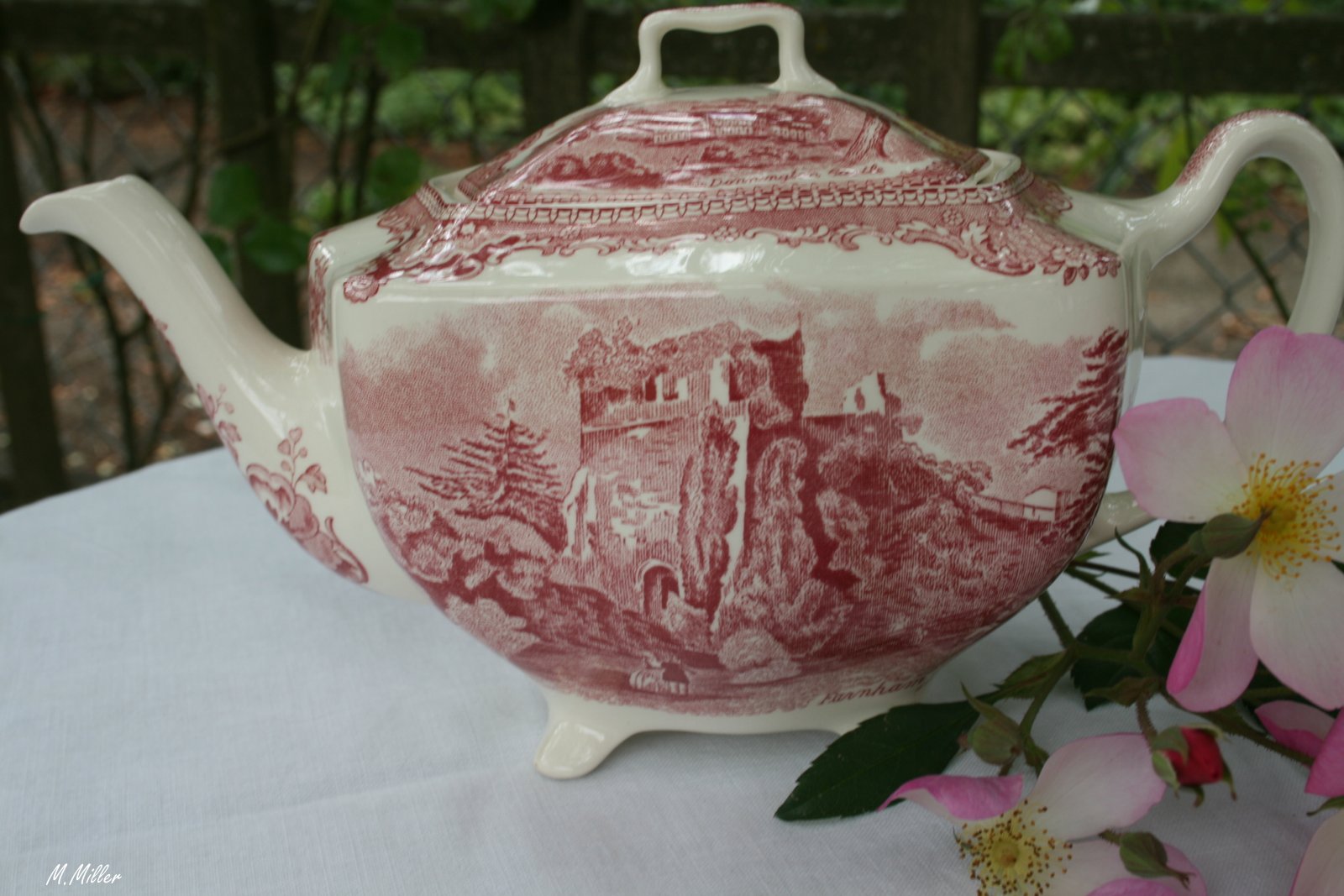 Delights of the Heart Transferware Teapot
