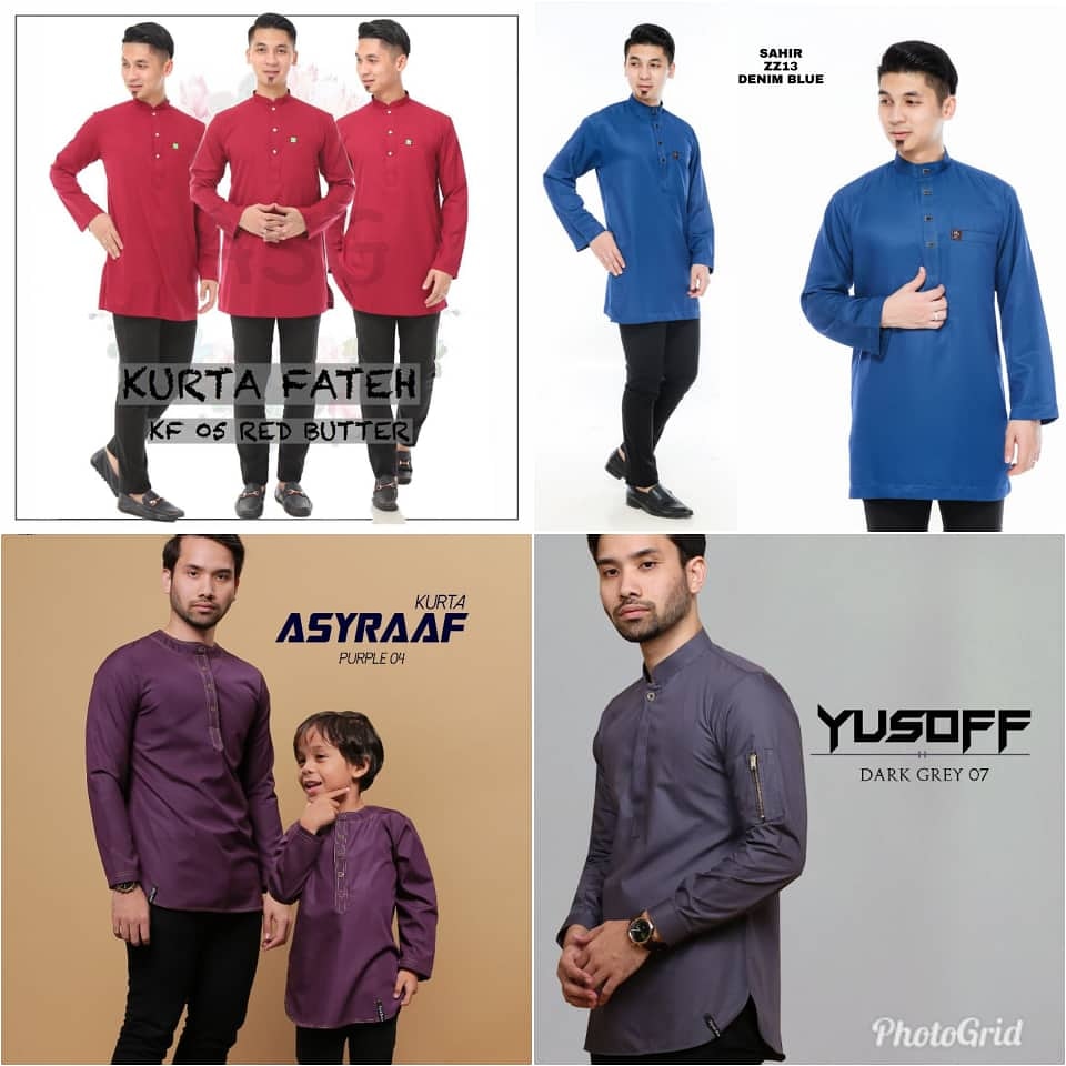 Kami dah release Kurta Raya 2019. Macam macam color ada. Jom shopping sekarang