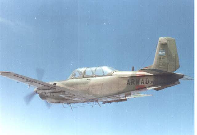 AERONAVES PRESERVADAS DE LA AVIACION NAVAL ARGENTINA: BEECHCRAFT T-34C-1  TURBO MENTOR 0729 / 1-A-411