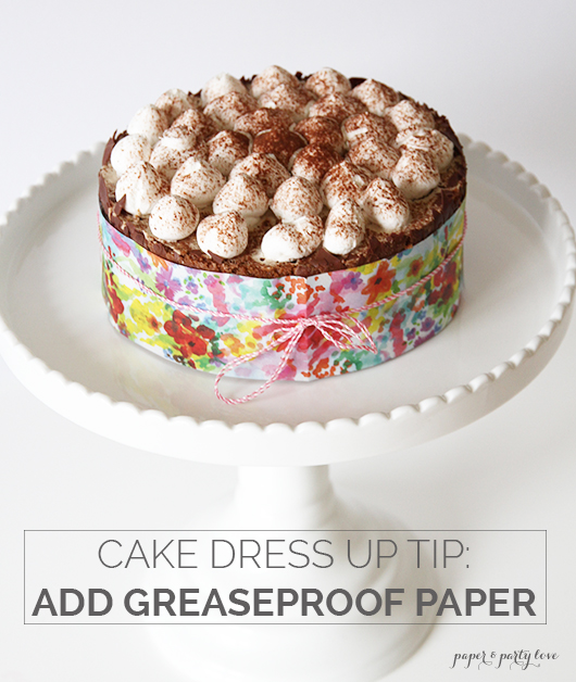 Paper and Party Love Make A Store Bought Cake Pretty