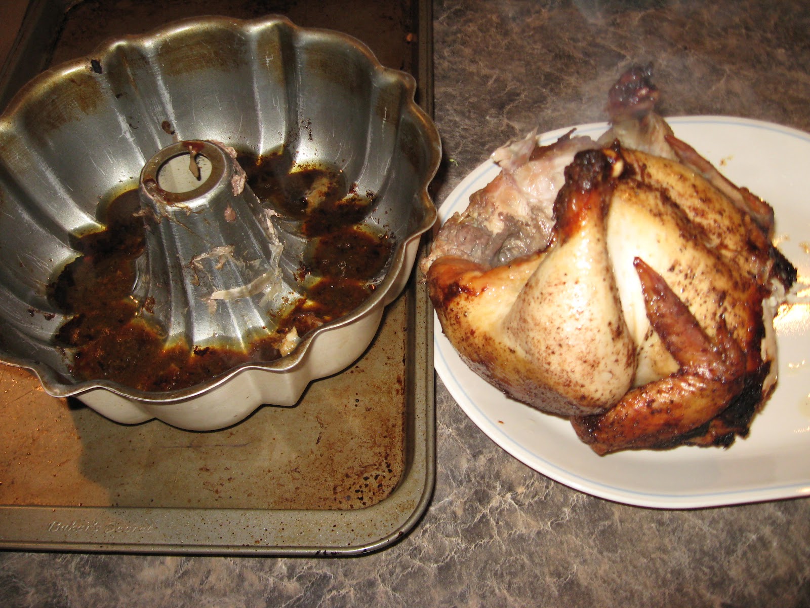 Sisters with Stuff Use a bundt pan to roast a whole chicken!