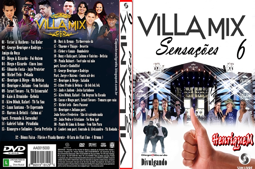 Raiando capas VILLA MIX 6