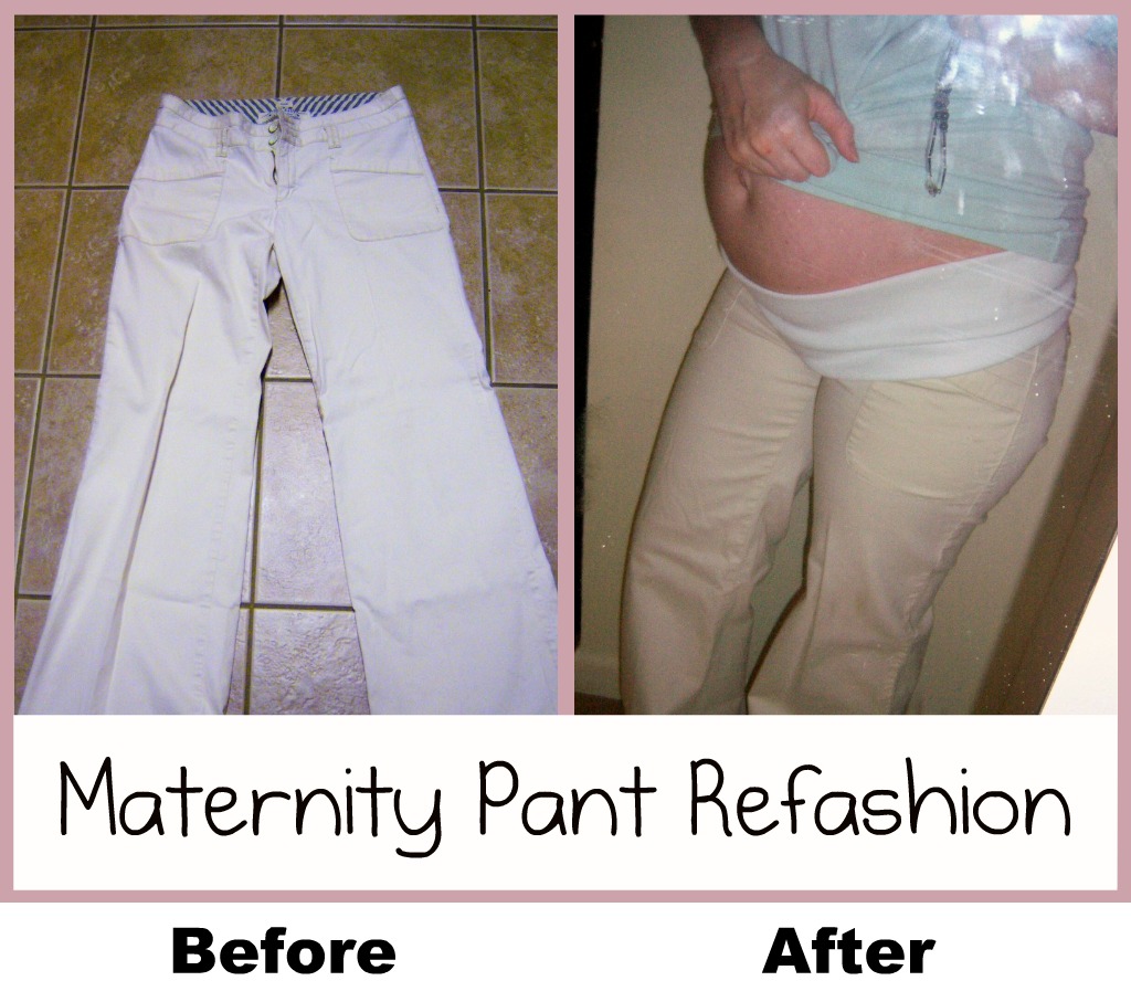Momma C Designs Maternity Pants Refashion
