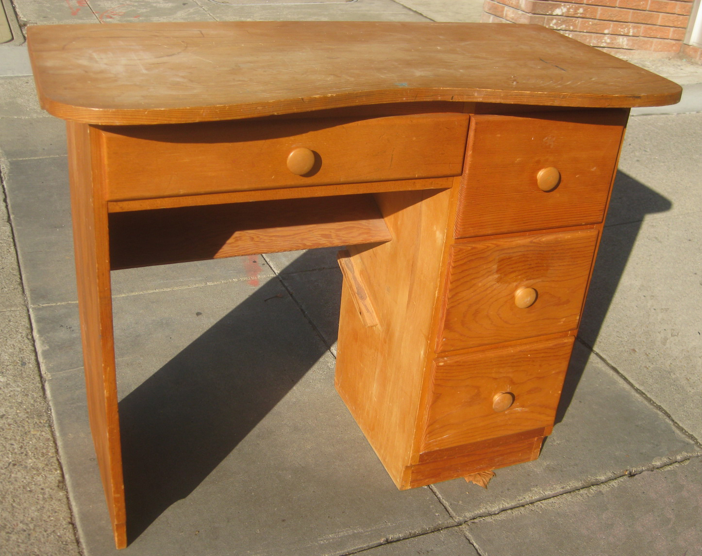 Uhuru Furniture Collectibles Sold Pine Student Desk 30