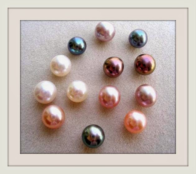 Diferentes colores de perlas...