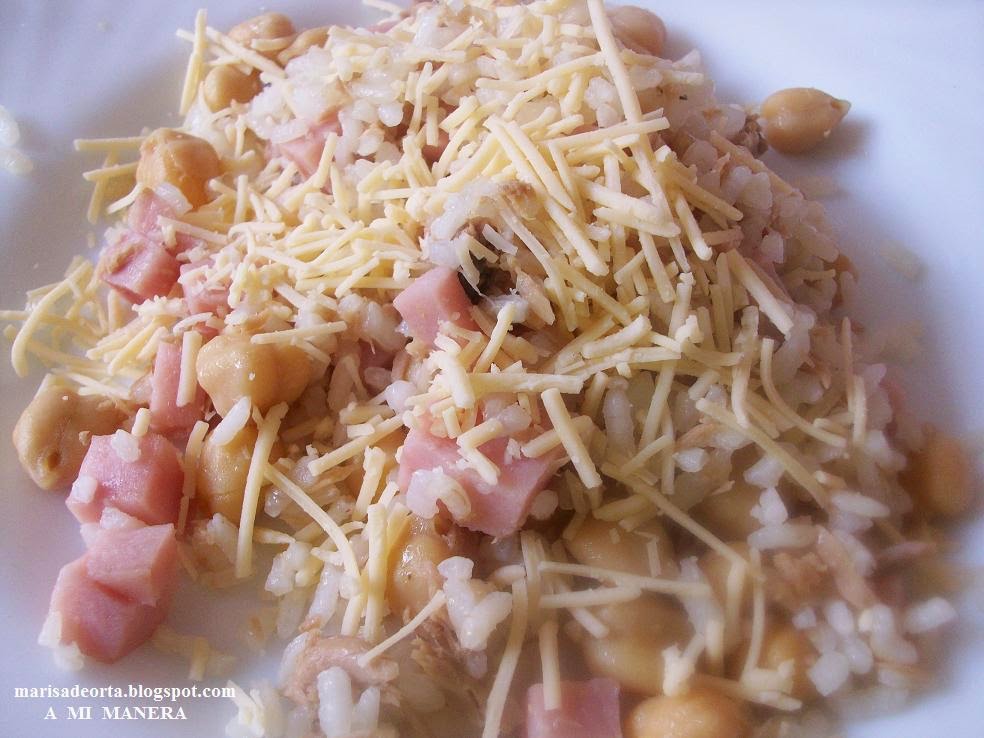 Arroz Con Garbanzos Y Jamón York
