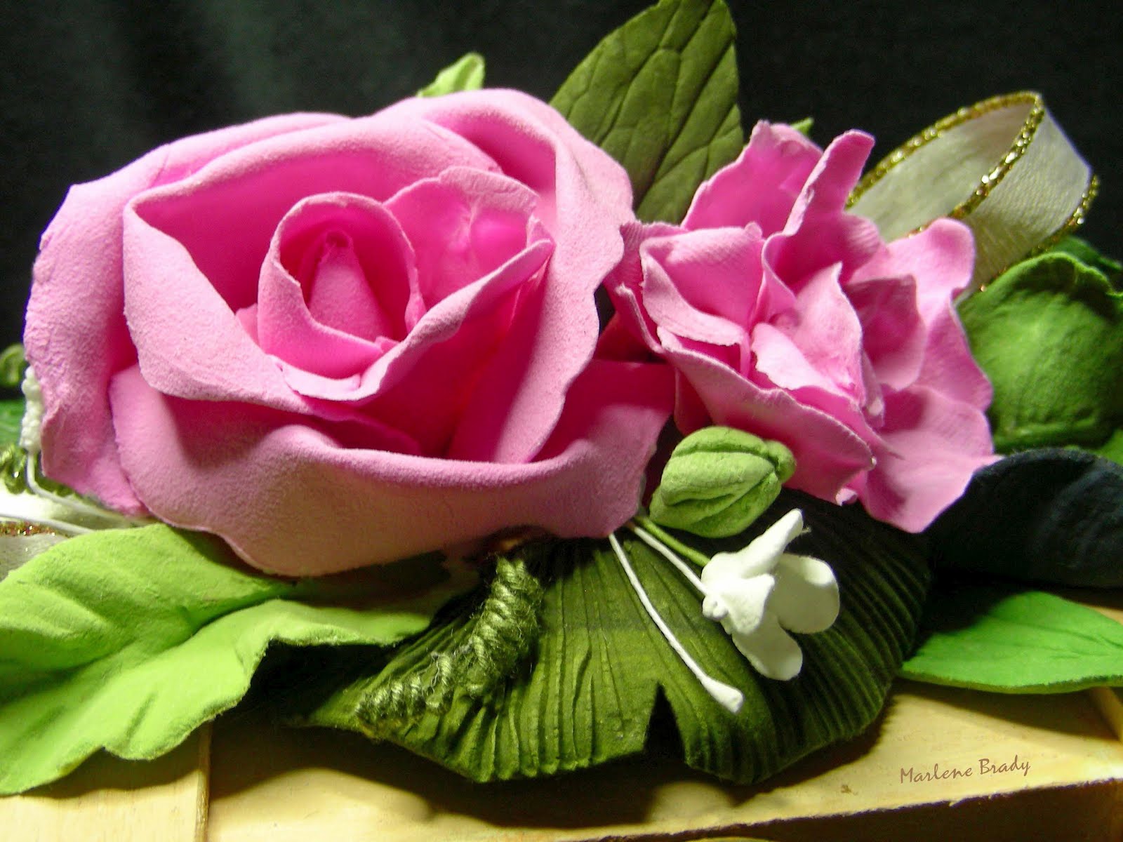 Marlene Brady Air Dry Polymer Clay Flowers 2