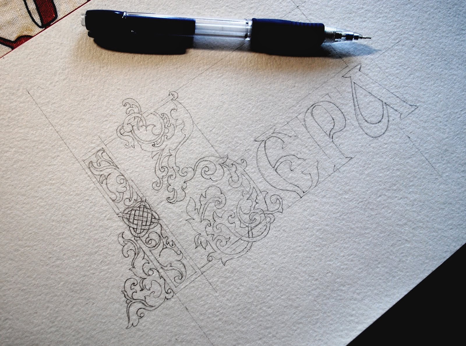 LETTER. OLD RUSSIAN STYLE. IN THE PROCESS