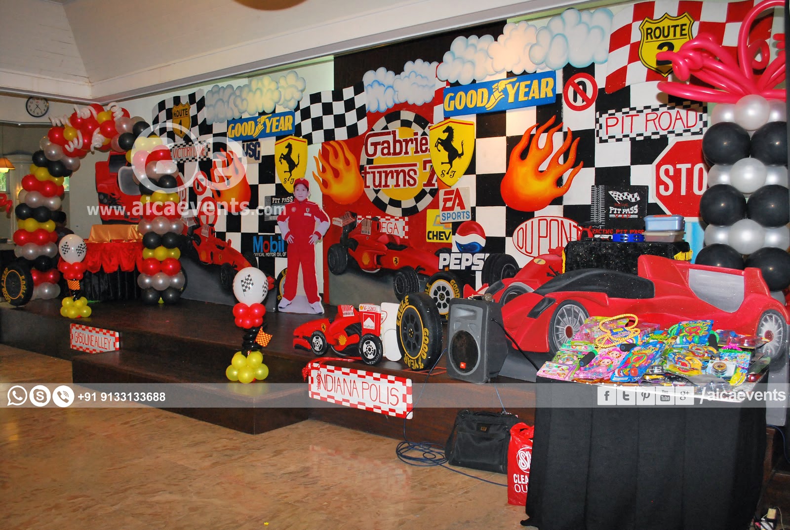 aicaevents Car Themed Birthday party