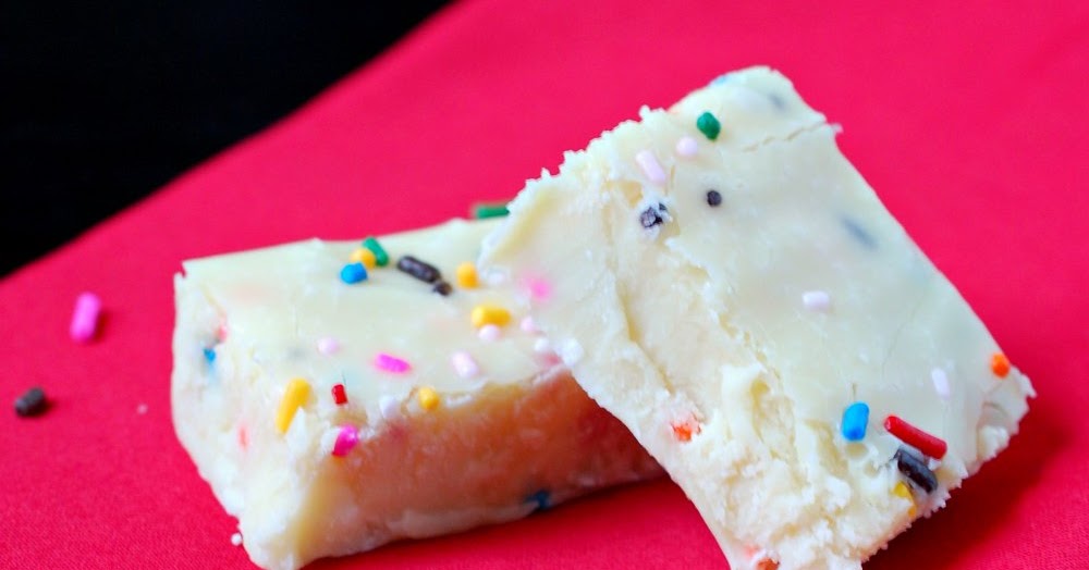 Eva Bakes There's always room for dessert! Funfetti cake batter fudge