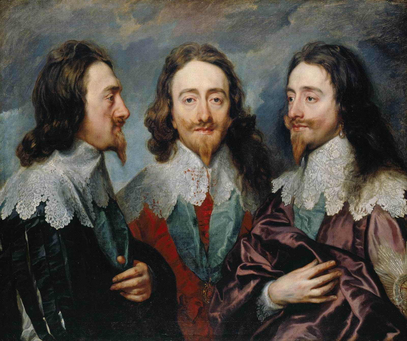The David Gandy Museum Of Art Triple Retrato Del Cardenal Richelieu 1642 Philippe De Champaigne Triple Retrato De Carlos I 1635 Anton Van Dyck