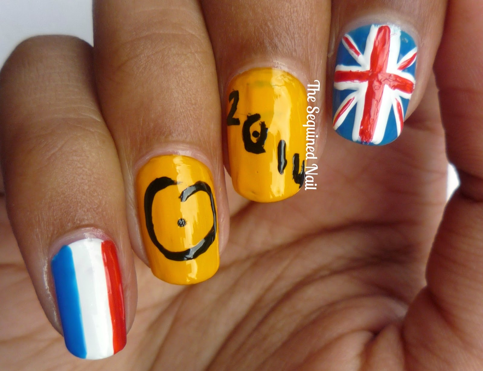 The Sequined Nail Tour de France Nails