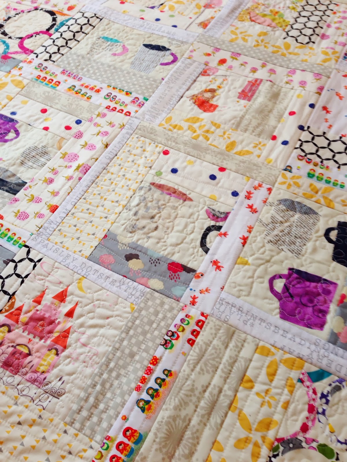 Quilt as you Go Log Cabin Quilting In The Rain