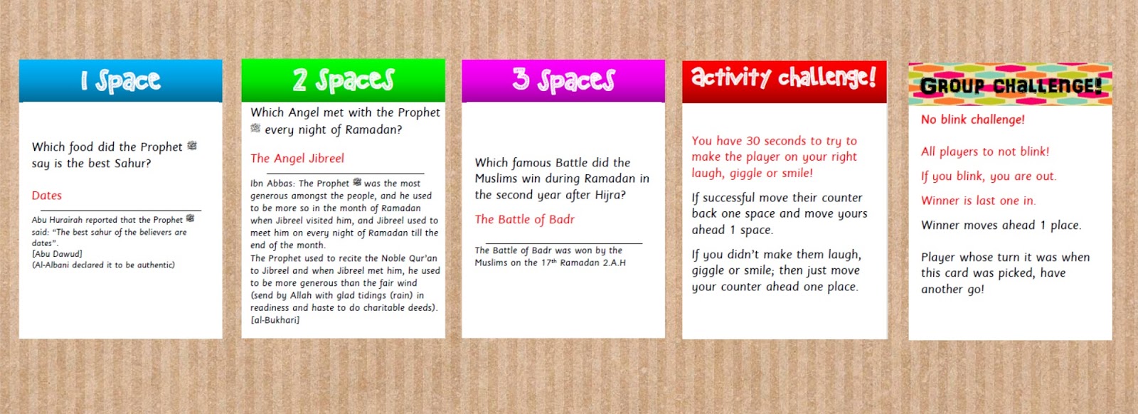 a muslim homeschool Printable Ramadan board game!