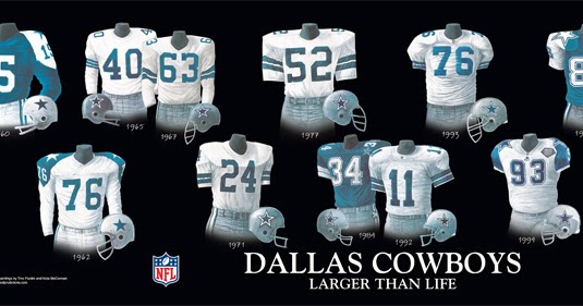 Cowboys Uniform History