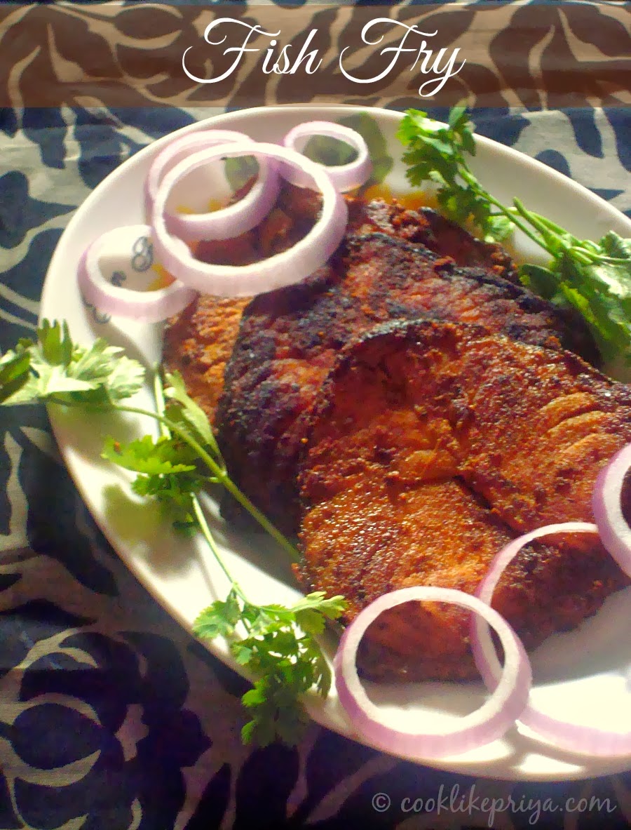 Cook like Priya: Vanjaram Meen Varuval | King Fish Fry Recipe | South