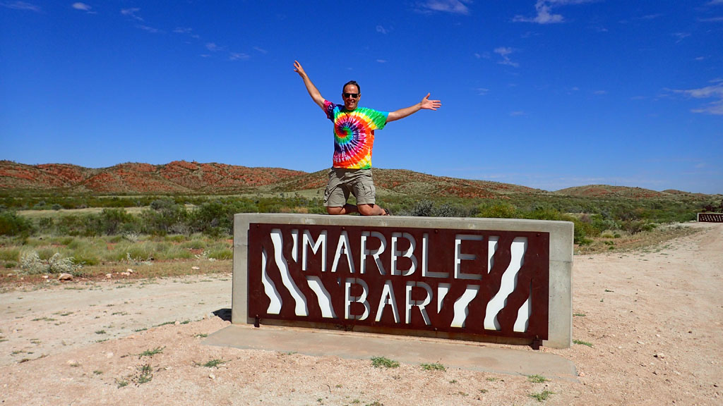 Jo & Stephen & a 4x4 Marble Bar hottest town in Australia