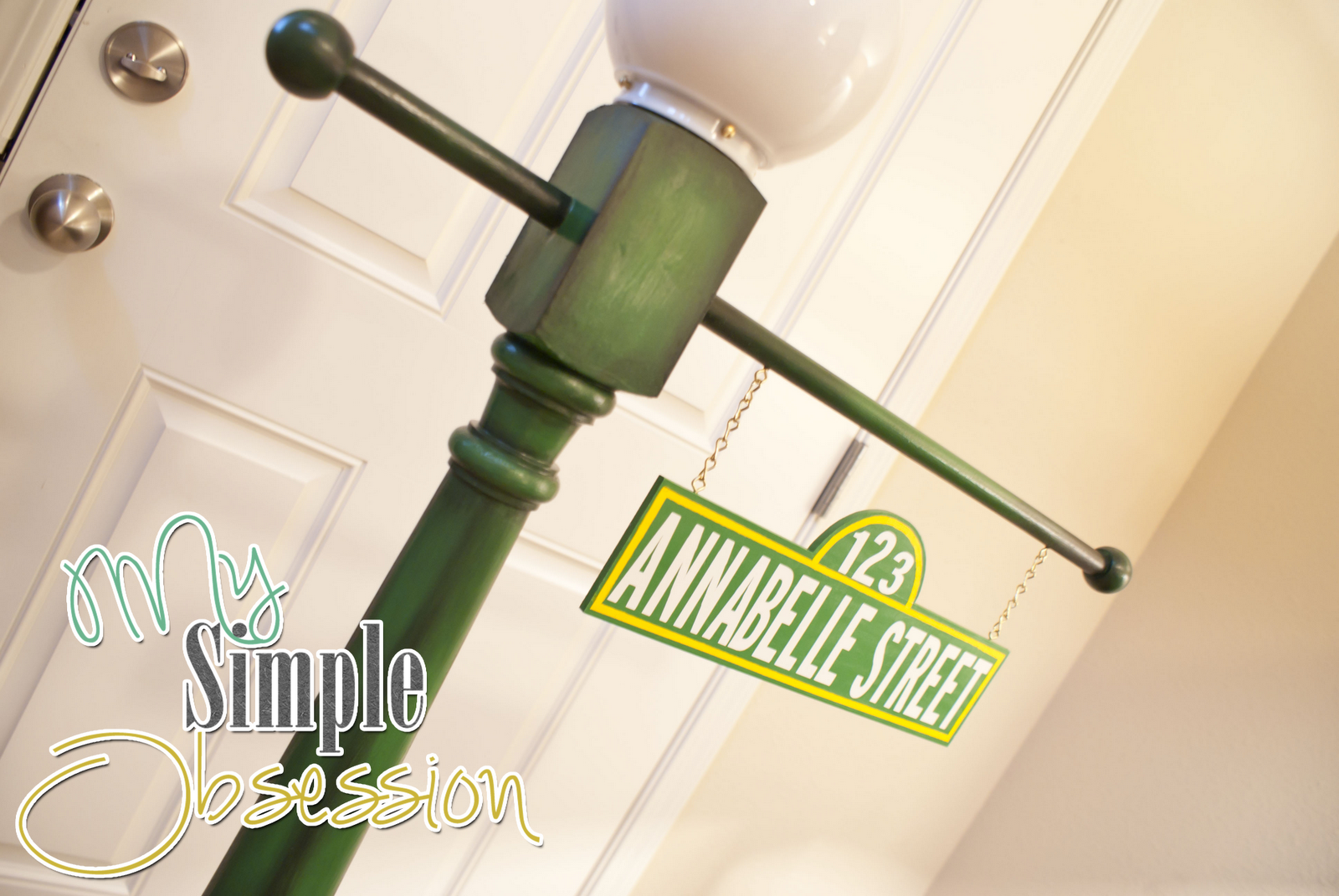 My Simple Obsession Sesame Street Post Sign Tutorial