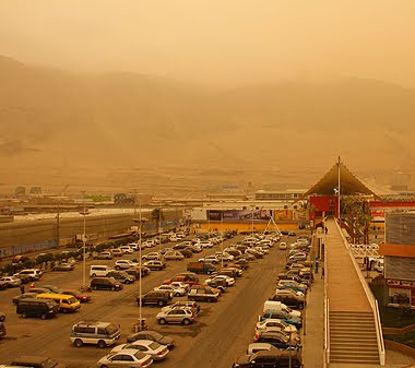 Fotos de cielo en Iquique. Tormenta de Arena