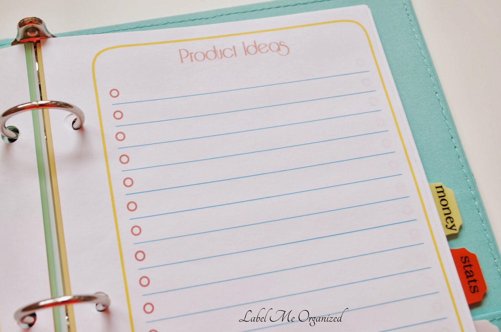 Label Me Organized Etsy Organization Planner