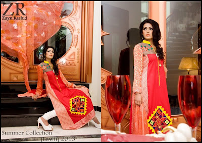 Zayn Rashid Summer Lawn Dresses Collection 2013