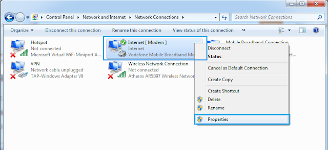 Network Connection Windows 7