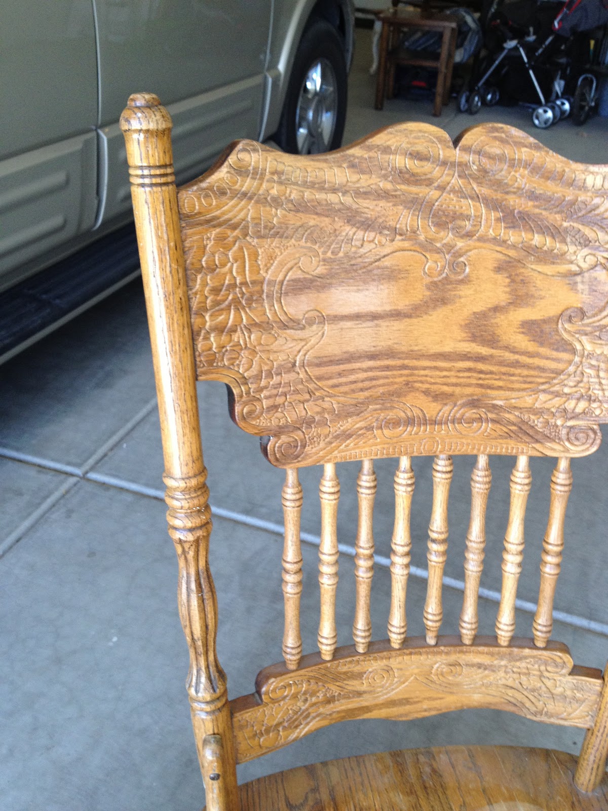 Little Bit of Paint Thrifty Thursday Antique Office Chair